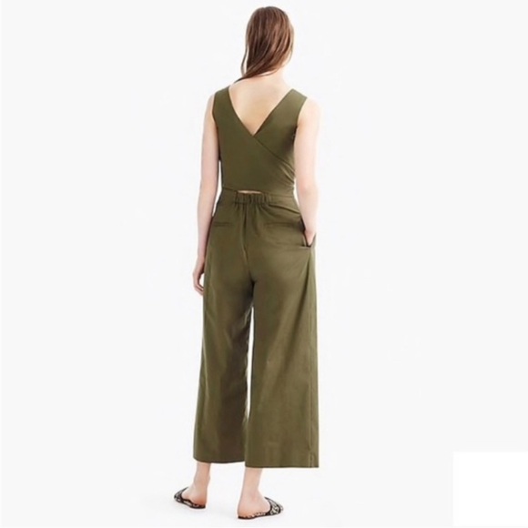 MINT Condition *Rare* J Crew Wrap Jumpsuit, 4, Olive Green - Picture 5 of 11